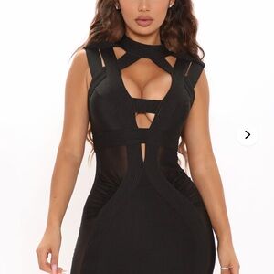 🆕 Desiree Bandage Mini Dress - Black - Size Medium